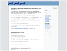 Tablet Screenshot of geekgeekgeek.antithetical.org